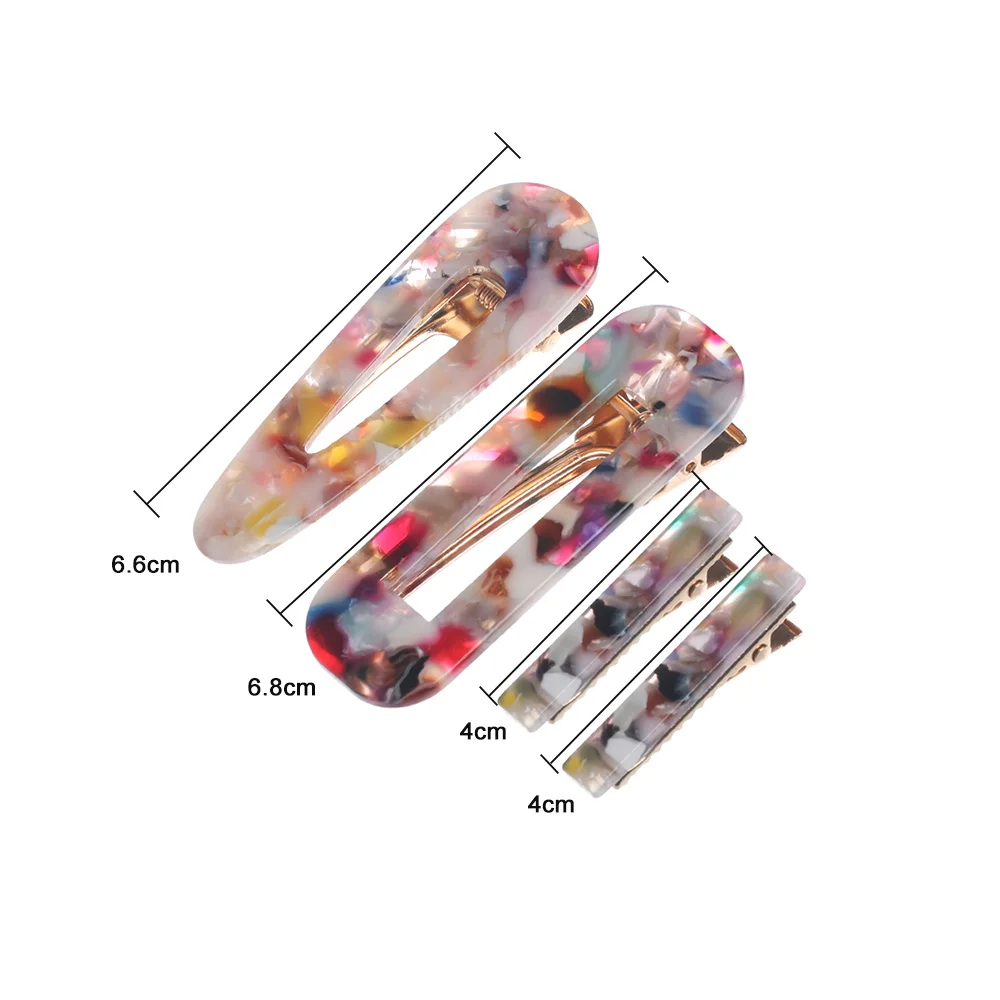 Заколка для волос женская с леопардовым принтом элегантный зажим