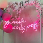 Неоновая вывеска на заказ, которая очень красивая для влюбленных, Настенный декор для одной комнаты, светодиодный светильник, подарок на день Святого Валентина