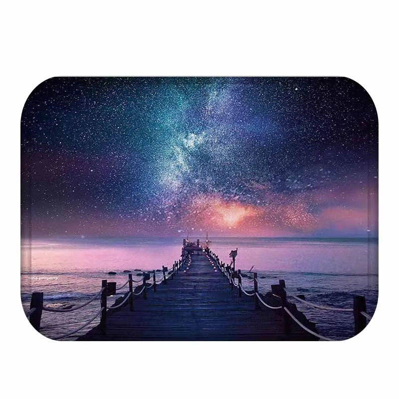 3D коврик для пола лошади фланелевый Впитывающий Коврик ванной кухни входа в