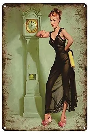 

Vintage Metal Tin Sign Pin Up Girl Women Man Cave for Home Bar Pub Kitchen Garage Restaurant Wall Deocr Plaque Signs