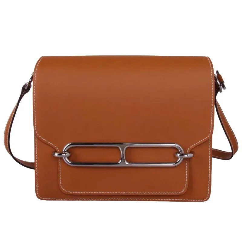 Новая сумка из коровьей кожи свиной маленькая квадратная на плечо в стиле