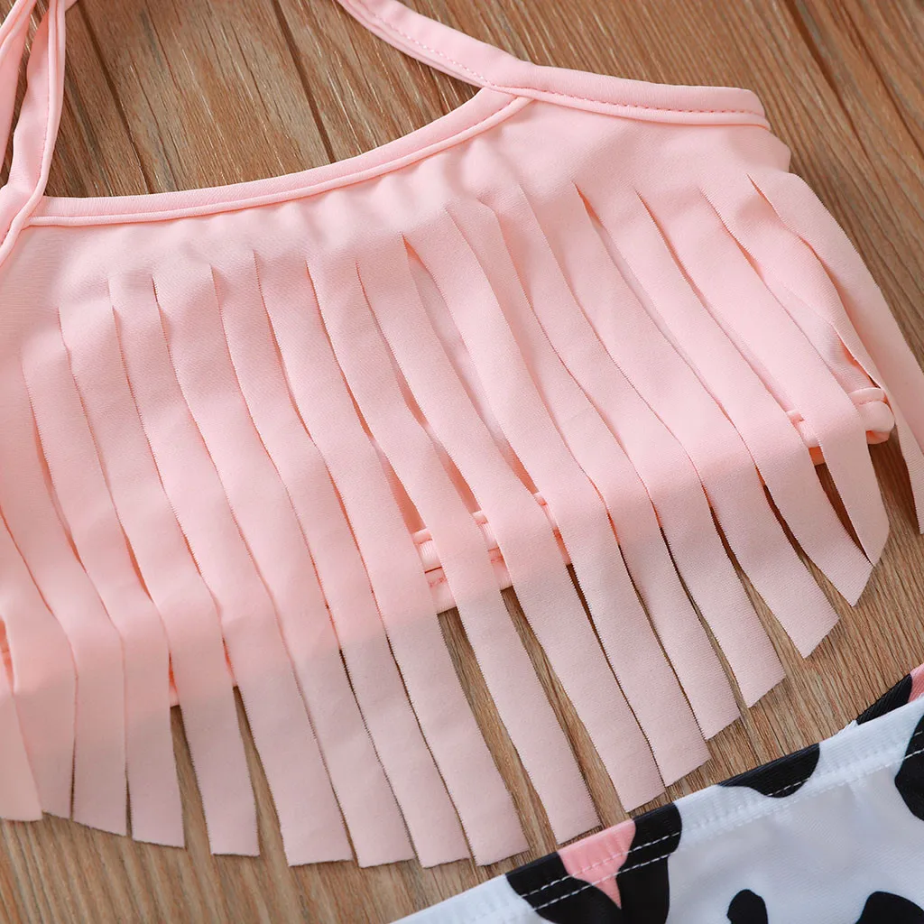 Одежда для детей малышей девочек с кисточками и принтом в виде подсолнухов