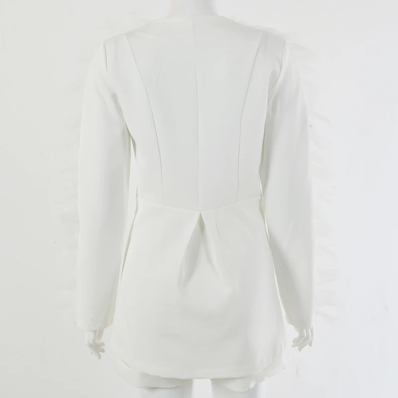 Женские комплекты осень Лолита пальто + шорты сплошной цвет кружева с глубоким v