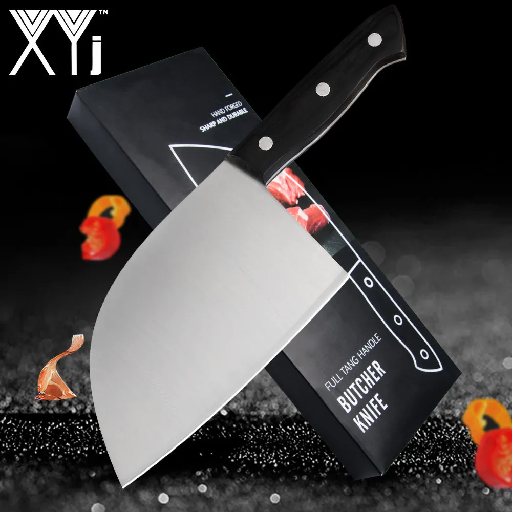 XYj Походный нож для шеф повара китайский мясника набор кухонных ножей Подарочный