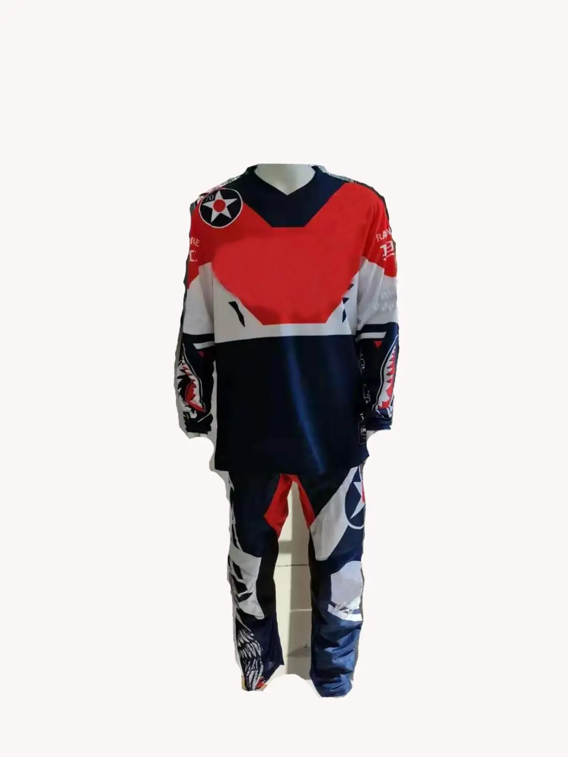 2020 MX/ATV/DH Element Warhawk красный/синий Мотокросс MX dirt bike gear Racing Jersey Pants combo set | Автомобили и