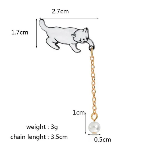 Брошь кошка JUCHAO