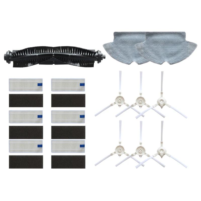 

15 шт. основной щеточный валик кисточки сбоку насадка на швабру для уборки из HEPA фильтр для 360 S6 Робот Запчасти для пылесоса аксессуары