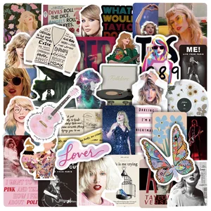 103050pcs alison swift taylor folklore stickers for laptop guitar phone case waterproof aesthetic decal sticker pack kid toy free global shipping