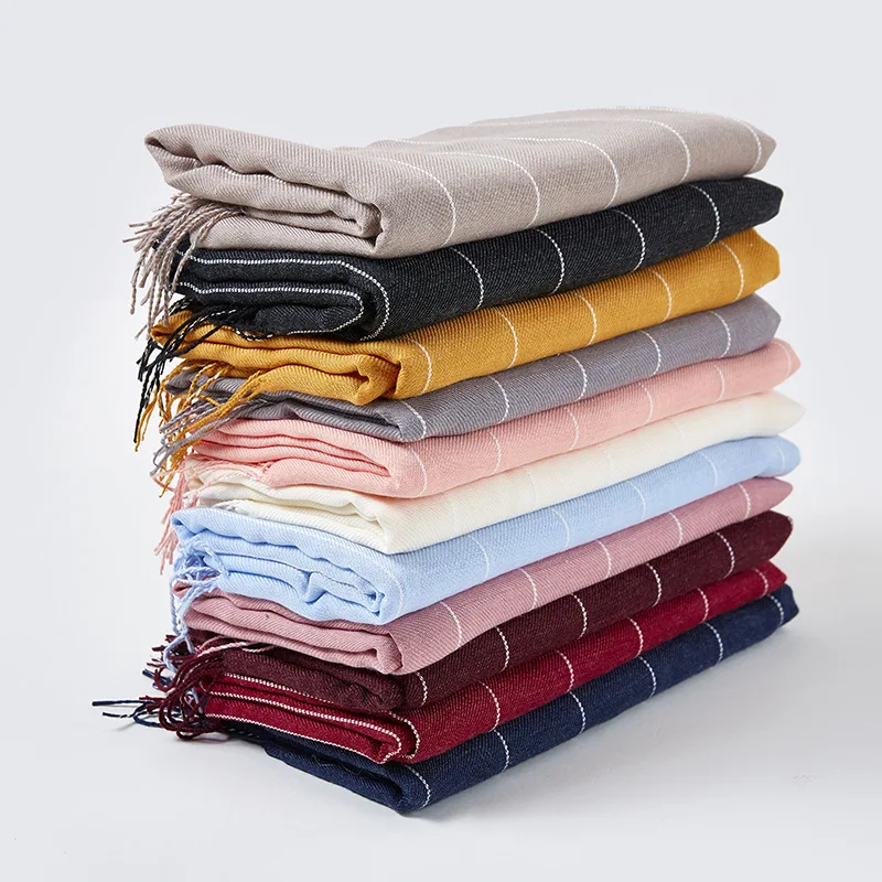 Зимний теплый шарф для женщин 2021 женский платок из кашемира и пашмины с