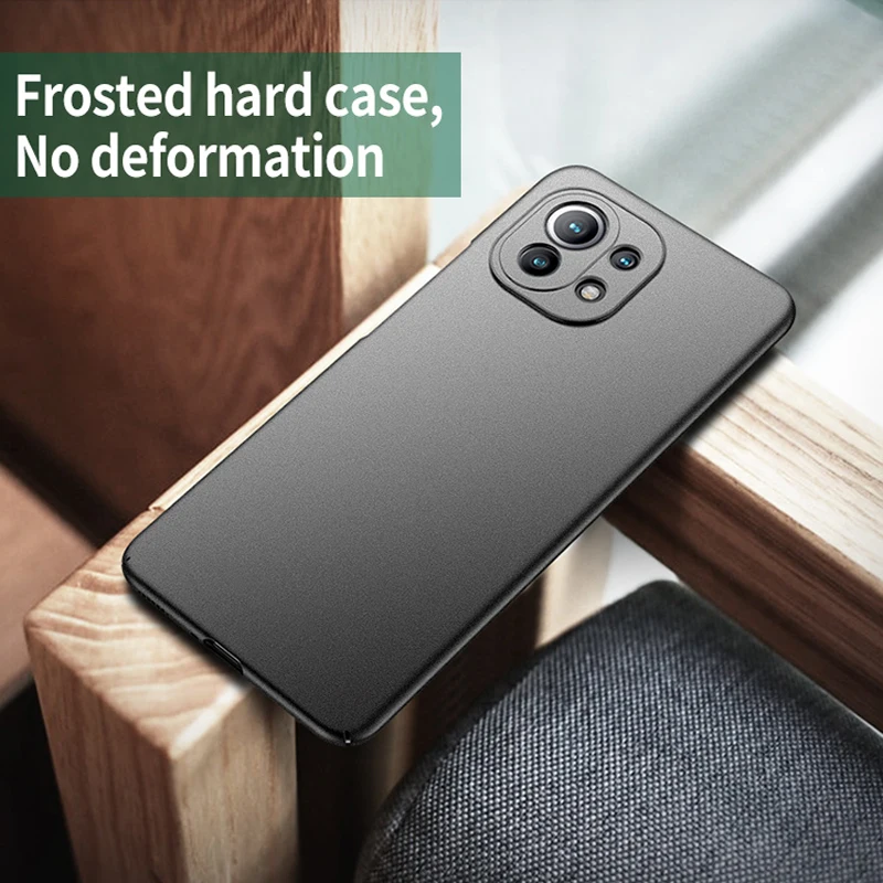 For Xiaomi 11 Lite 5G NE Hard PC Shockproof Cover Ultra Slim Matte Case For Xiaomi Mi 11 11i 11X 11T Pro Ultra Covers