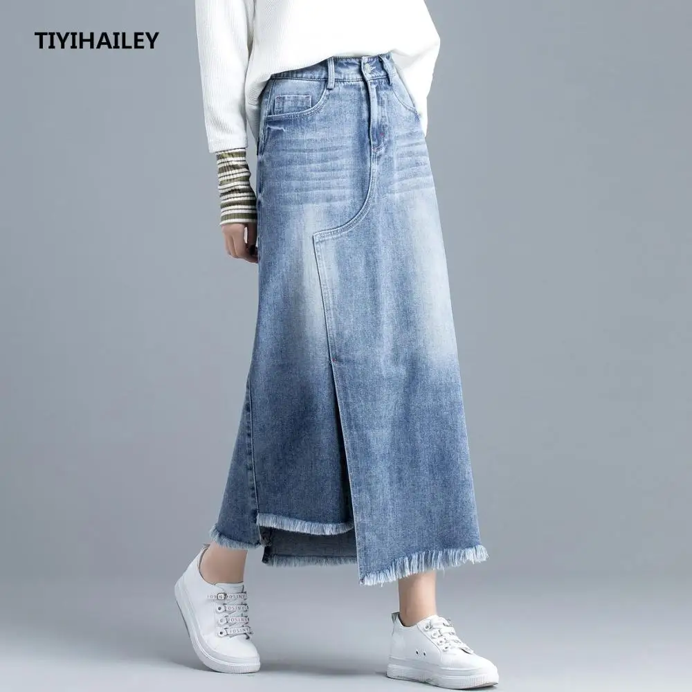 TIYIHAILEY/бесплатная доставка Коллекция 2021 года Модные S 3XL с высокой талией Длинные