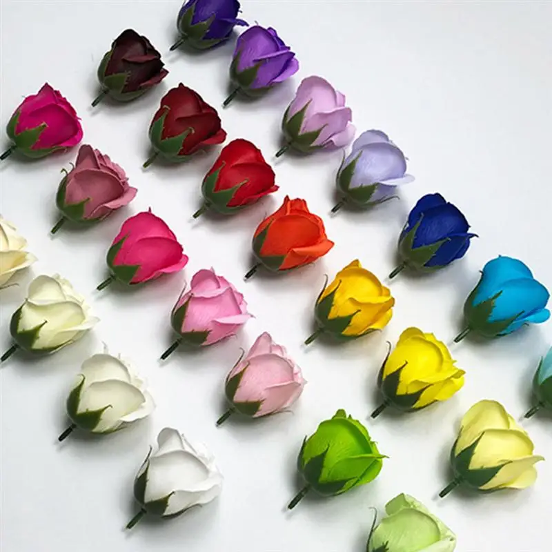 

50Pcs Soap Flowers Beautiful Soap Rose Flowers Simulation Rose Flowers Decor