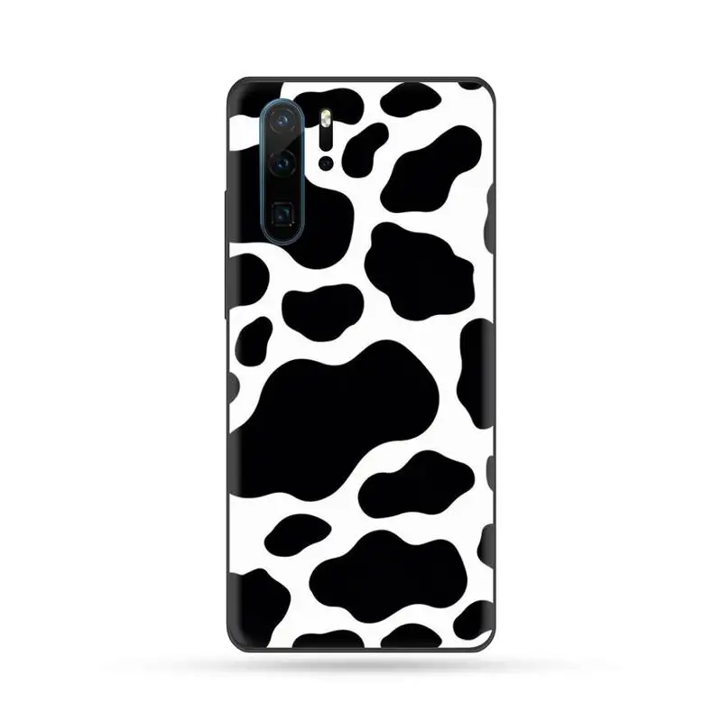 

Cow Milk Black White Phone Cases For Huawei Mate 9 10 20 Pro lite 20x nova 3e P10 plus P20 Pro Honor10 lite