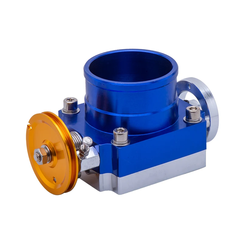 Универсальный Корпус дроссельной заслонки 70 мм Впускного коллектора из алюминия