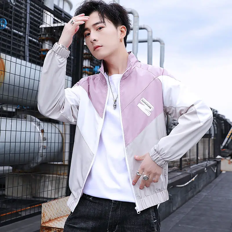 

Sun block clothing men's 2020 new student summer fashion slim handsome jacket teenager jacket men jogging suit