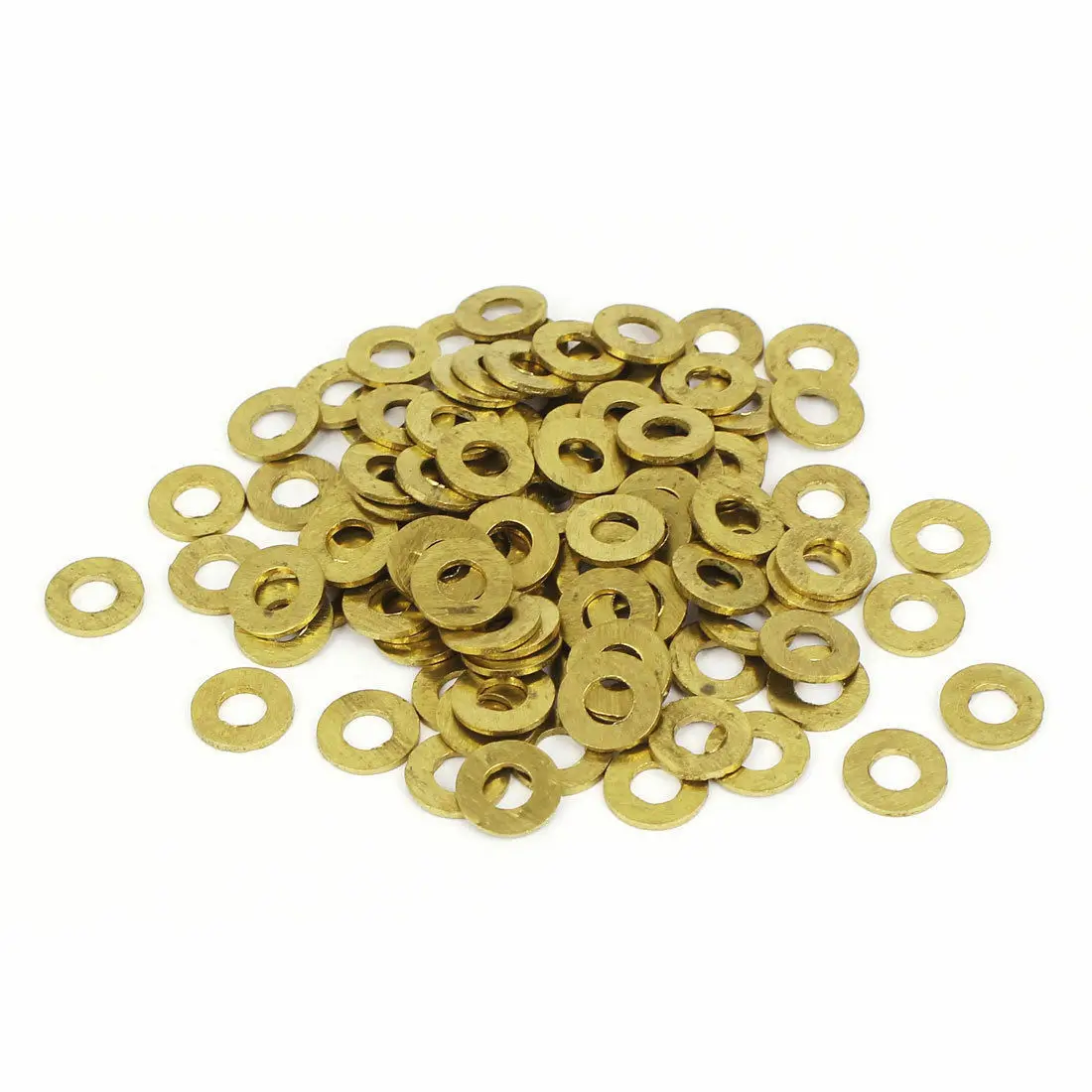 

100Pcs 4mm x 9mm x 1mm Flat Ring Copper Crush Washers Gaskets