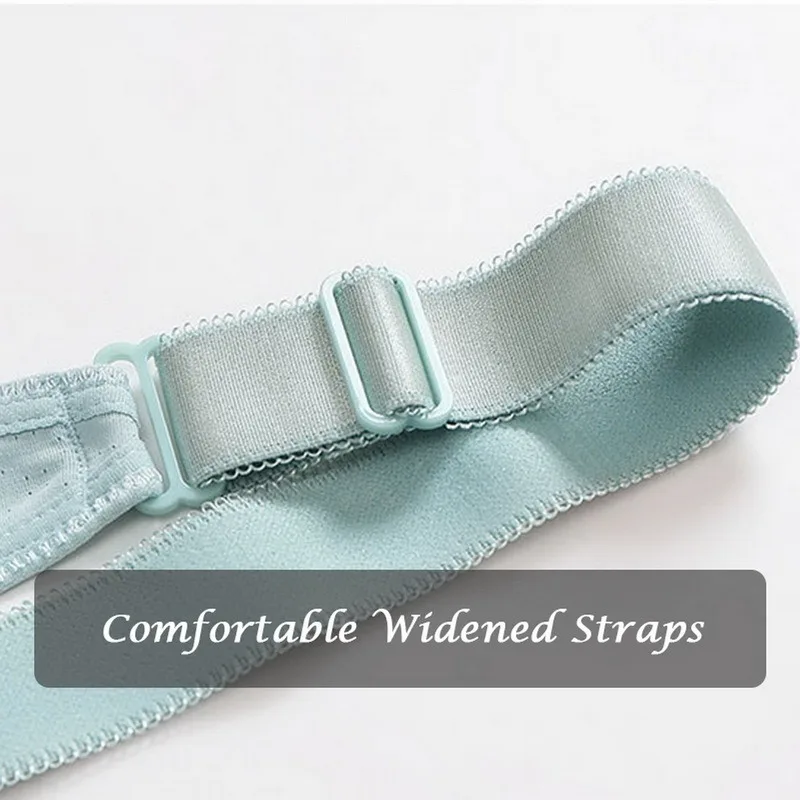 

2021 Fashion Lady Multisize Solid Color Bra Front Buckle Anti-sagging Bra Soft Breathing Bra No Steel Ring Comfortable Lingerie