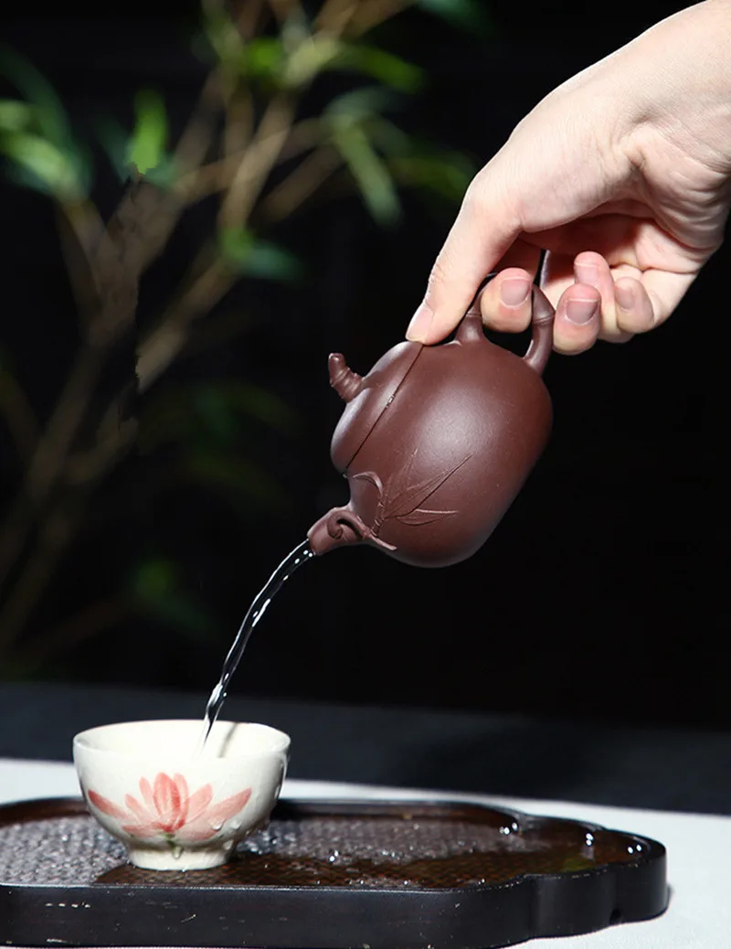 

Teapot Ceramic Tetera Clay Teapot Yixing Handmade Tea Pot Gongfu Set 180ml Fast Delivery New Design Safe Packaging With Gift Box