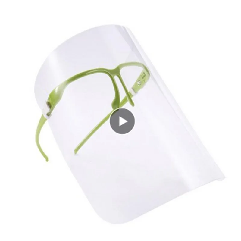 Прозрачная маска искусственная ПВХ противотуманная слюна Пыленепроницаемая