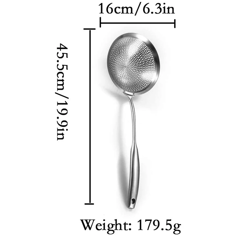 Ложка скиммер ложки для кухни вакуумная удлиненная антиожоговая ручка