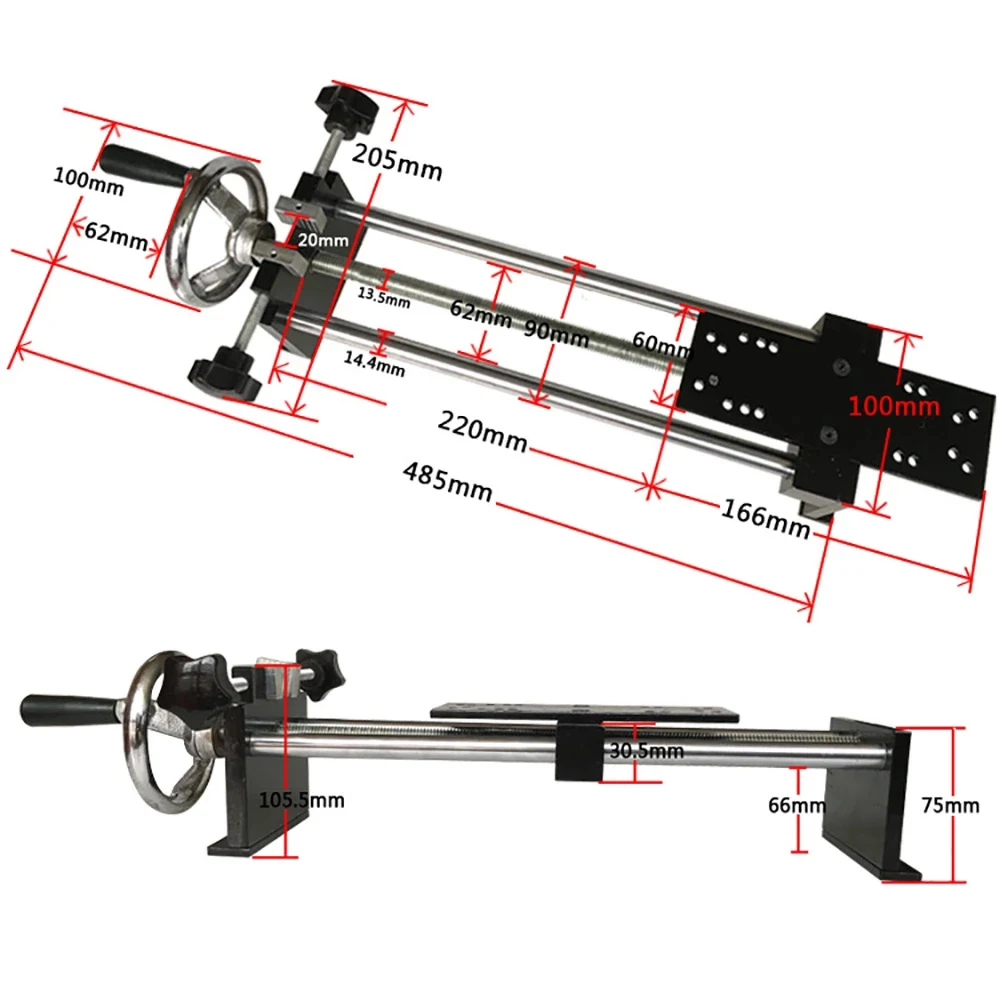Горизонтальный толкатель измерительный стенд ручной Тяговый измеритель силы HLA