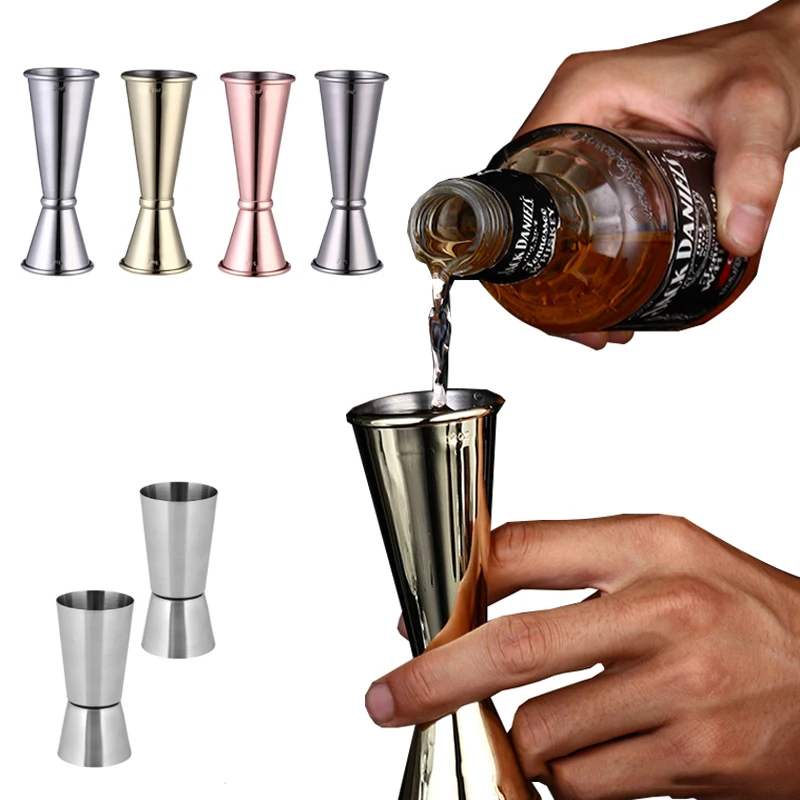 Нержавеющая сталь коктейльное мерный стаканчик двойной измерения выстрел