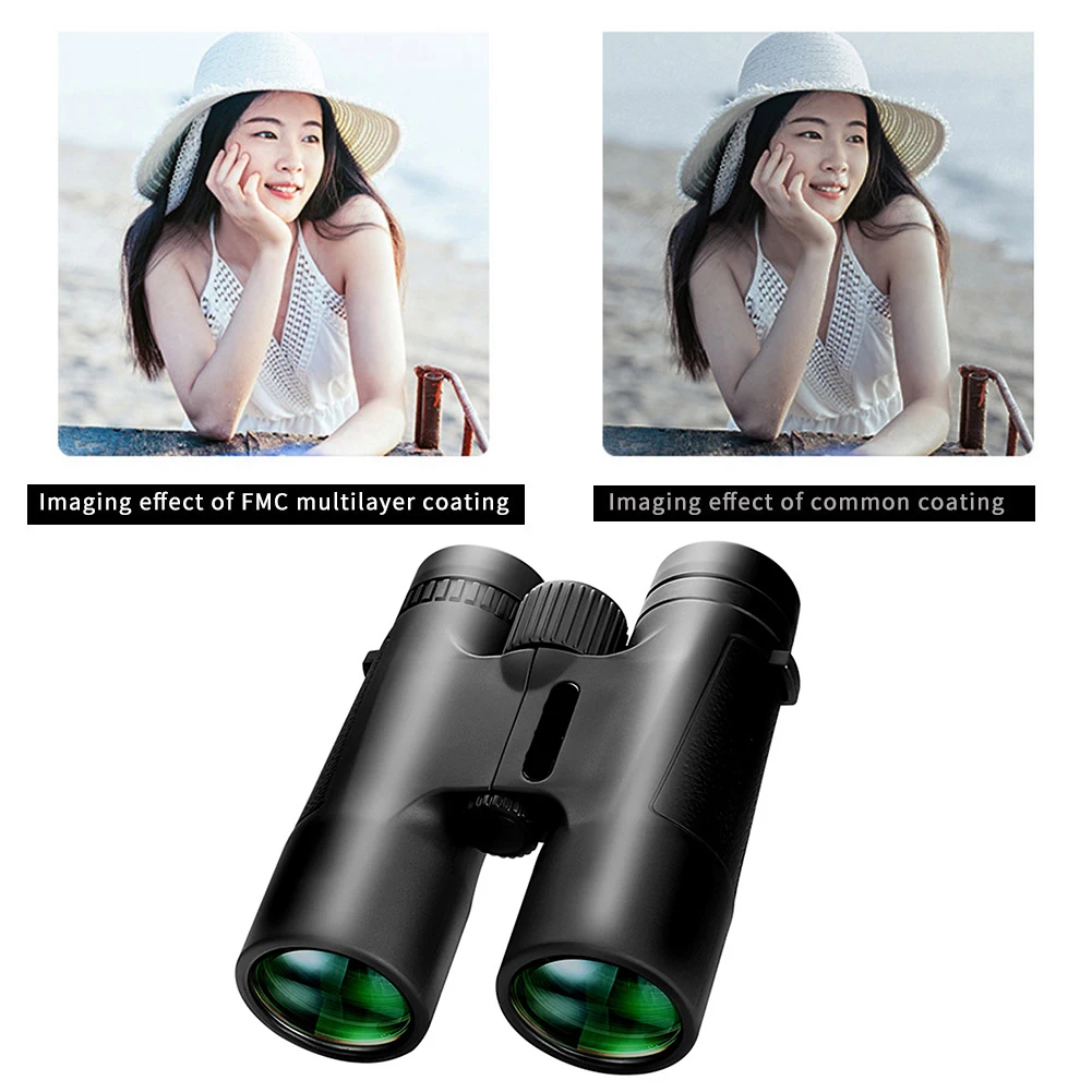 

Профессиональный Мощный Военный бинокль BAK4 Prism FMC HD, 10x42