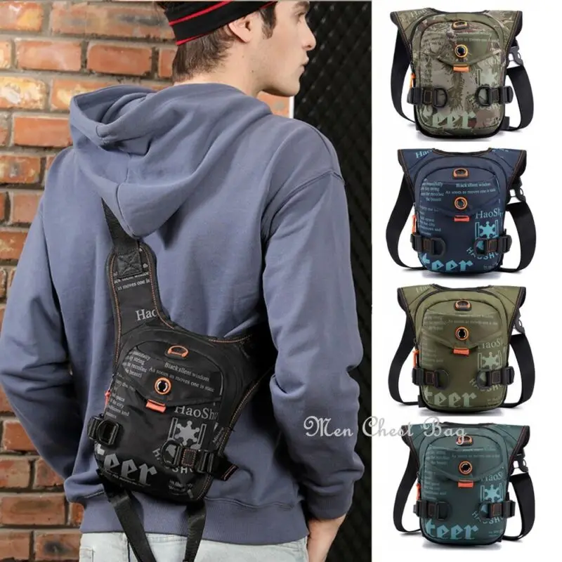 Мужская нагрудная сумка мессенджер камуфляжная тактическая через плечо