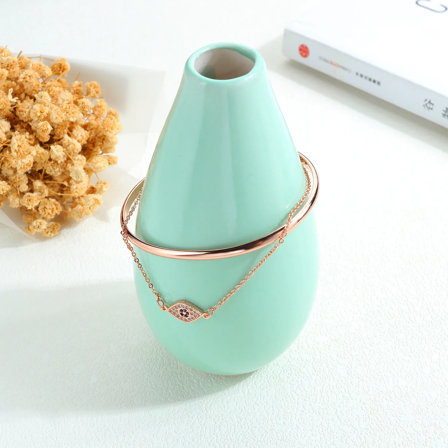 Золотистый женский браслет Hemiston с Европейским медным покрытием креативный