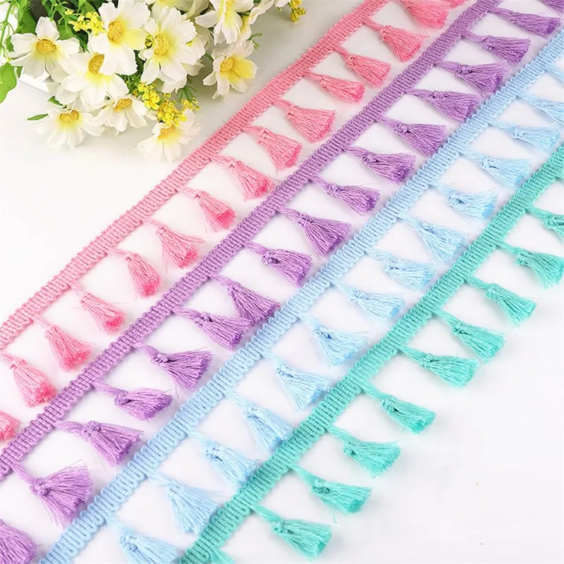 Кружевная отделка с кисточками ширина 42 мм полиэфирная лента бахромой одежда