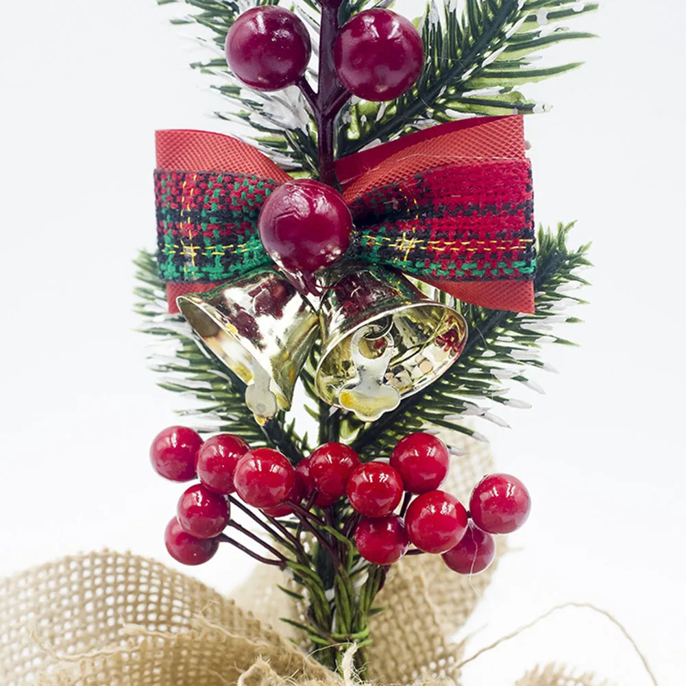 2019 Рождественская елка 24 см Новогоднее украшение для стола искусственная