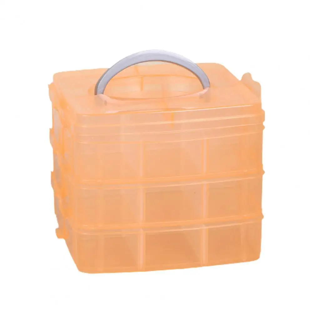 

Контейнер-органайзер для творчества, Штабелируемый 3-слойный пластиковый портативный контейнер для творчества для дома