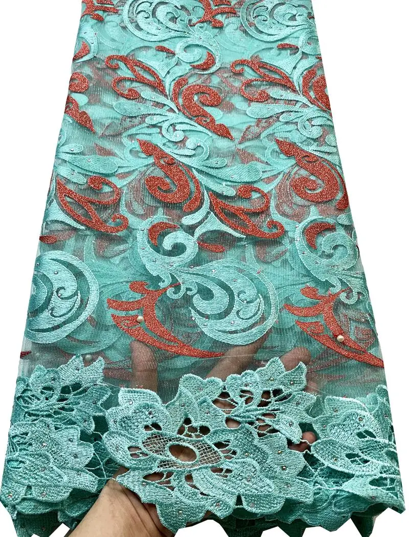 Ярко-синий цвет 2022 флейта Высококачественная элегантная нигерийская Свадебная