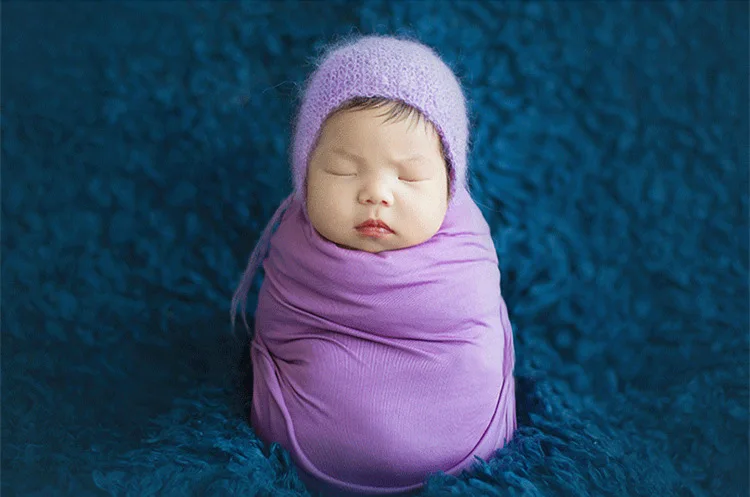 Детская фотография Реквизит обертывание Хлопок эластичная оберточная полотенце