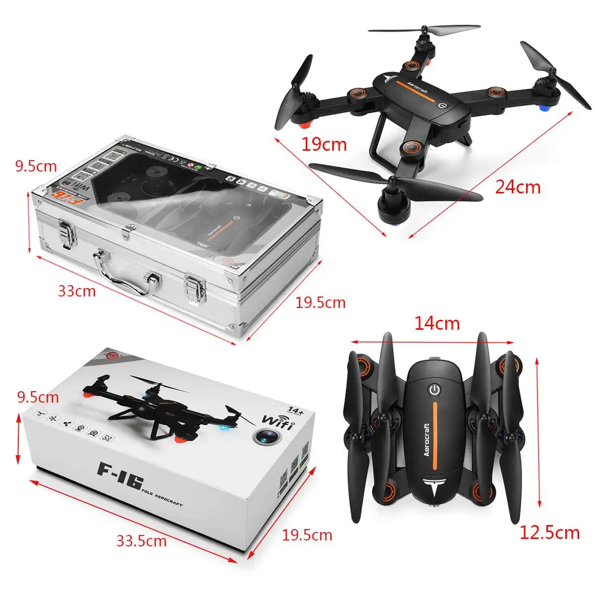 Большая распродажа, wifi, RC Квадрокоптер FPV Arm Drone, удерживающий высоту W/2MP, широкоугольная HD камера, Складная рукоятка, прочная, устойчивая, 3,7 в, 850 мАч