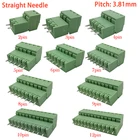 510 пар 15 EDG 3,81 мм KF2EDG PCB винтовая Клеммная колодка, штырьковый прямой игольчатый разъем 2345681012 контактный разъем