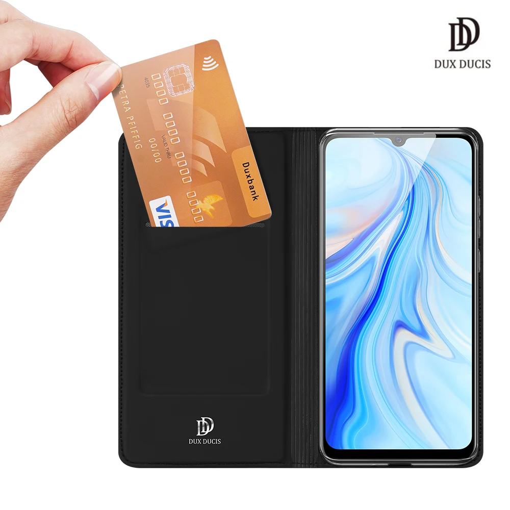 

For VIVO V20 SE DUX DUCIS Skin Pro Series Leather Wallet Flip Case Full Protection Steady Stand Magnetic Closure