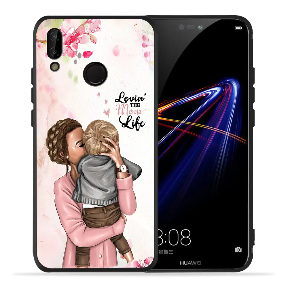 Girl Baby Mom Queen Princess Mama Mouse Prince DIY Custom Phone Case For Huawei Mate 30 Pro 10 20 Lite P Smart Silicone Cover |