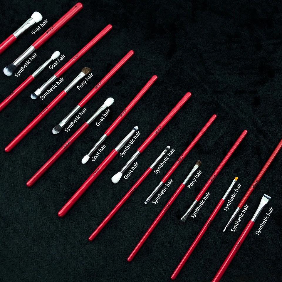 BEILI профессиональный красный набор кистей для макияжа 25 шт. пудра основа