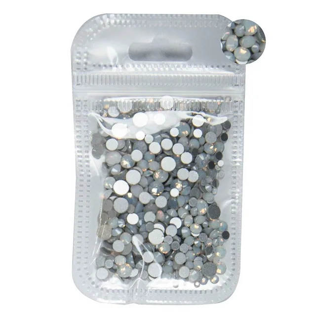 5Gram/Bag ss3-ss30 Mix Sizes Nail Art Non HotFix Crystal Rhinestone,Flatback 3D Glass Non Hot Fix Rhinestones Nail Decoration images - 6