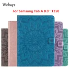 Кожаный чехол Wekays для планшета Galaxy Tab A 8,0 дюйма, T350, с подсолнухами, чехол для Samsung Galaxy Tab A 8,0, T355, T350, T351, чехлы для планшета
