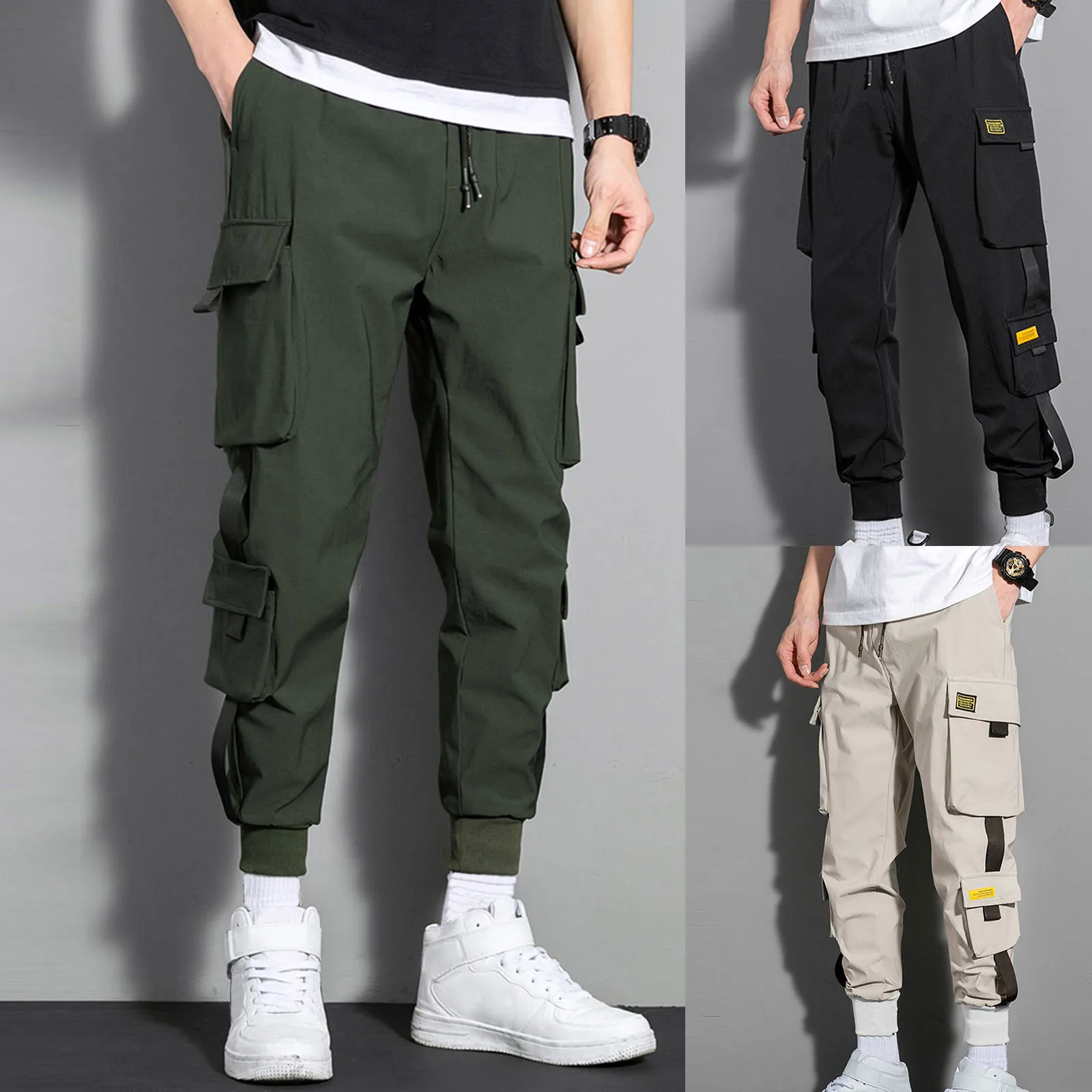 Мужские брюки-карго коллекции 2022 года свободные спортивные брюки оверсайз