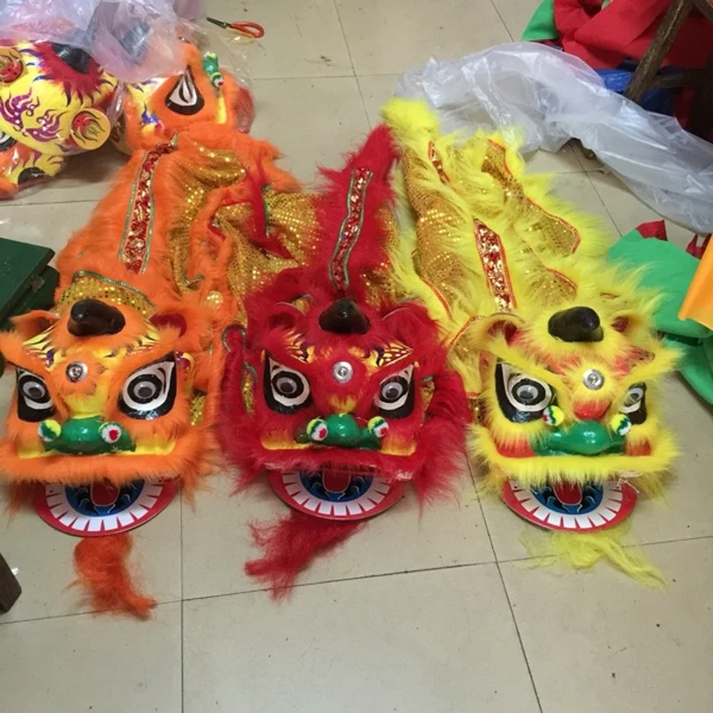 

Children Lion Dance Outfit 8-inch Lion Dance Costume Hand Gong Cymbals Lion Dancing Clothing Carnival Halloween Ad Clothes