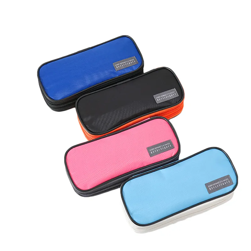 Чехол для карандаша с тройной застежкой молнией вместительная портативная