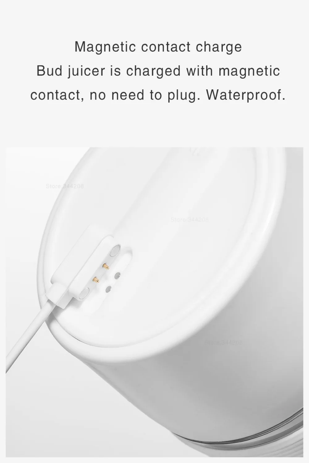 XIAOMI MIJIA Bud BR25E блендер портативный фруктовый стакан Электрический кухонный миксер соковыжималка кухонный комбайн машина 300 мл Магнитная Зарядка