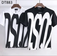genuine dsquared2 dsq high quality printed t shirt oversized t shirt for couples dt883