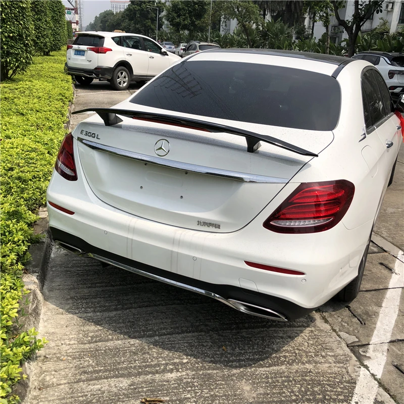 Для W213 спойлер 2006 2018 Mercedes Benz E CLASS TF E200 E260 E63 Спойлер ABS Материал заднего крыла