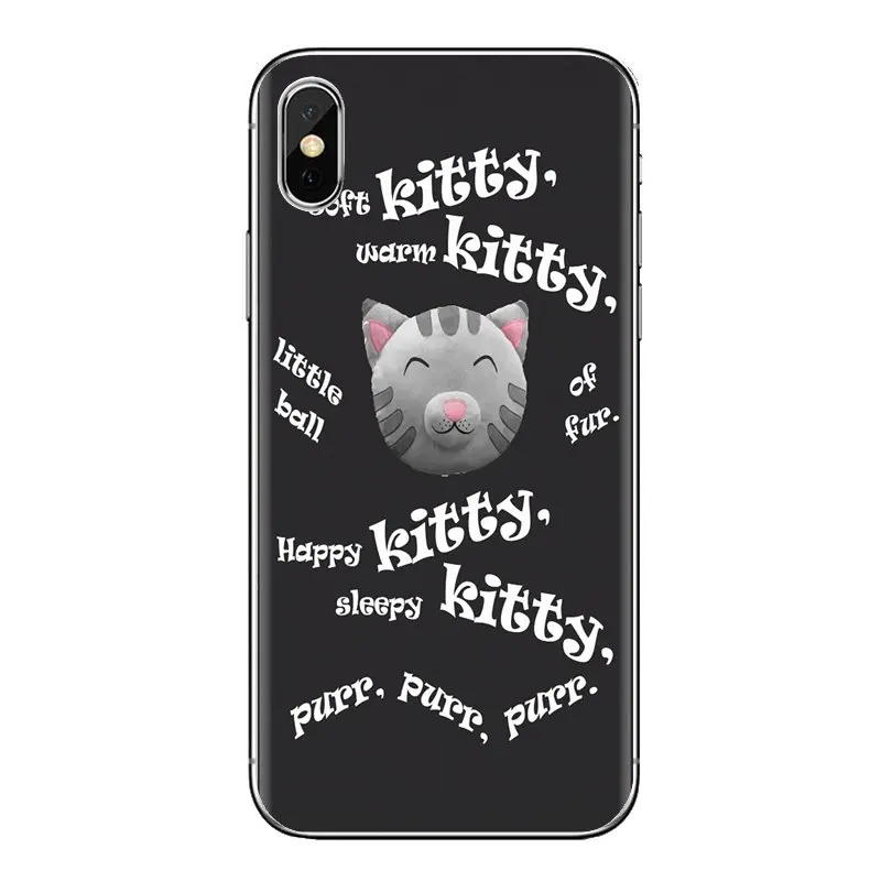 Чехол из ТПУ для iPhone XS Max XR X 4 4s 5 5S 5C SE 6 6S 7 8 Plus samsung Galaxy J1 J3 J5 J7 A3 A5 Big Bang Theory Kitty Sheldon Cat |