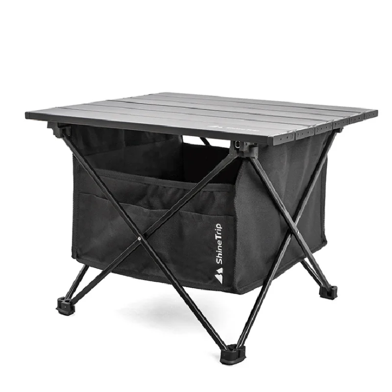 

Outdoor Camping Folding Picnic Table with Seat Pocket Camping Desk with Waterproof Clothes Storage Bag Camping Storage Case