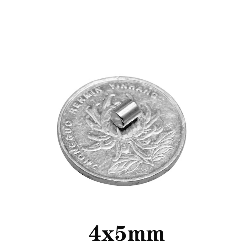 20~1000pcs 4x5 mm Powerful Magnets disc 4mmx5mm Permanent Small Round Magnet 4x5mm Fridge Neodymium Super Strong 4*5